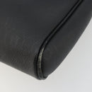 Christian Dior Honeycomb Canvas Shoulder Bag PVC Black Gold Auth 177040-9
