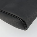 Christian Dior Honeycomb Canvas Shoulder Bag PVC Black Gold Auth 177040-16