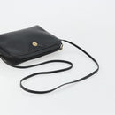 Christian Dior Honeycomb Canvas Shoulder Bag PVC Black Gold Auth 177040-7