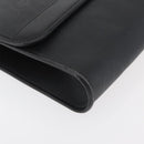 Christian Dior Honeycomb Canvas Shoulder Bag PVC Black Gold Auth 177041-11