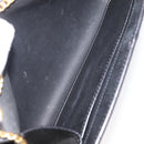 Christian Dior Honeycomb Canvas Shoulder Bag PVC Black Gold Auth 177041-18