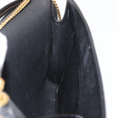 Christian Dior Honeycomb Canvas Shoulder Bag PVC Black Gold Auth 177041-19