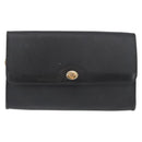 Christian Dior Honeycomb Canvas Shoulder Bag PVC Black Gold Auth 177041-2