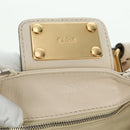 Chloe Paddington Hand Bag Leather Ivory Gold Silver Auth 177043SAV-20