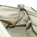 Chloe Paddington Hand Bag Leather Ivory Gold Silver Auth 177043SAV-21