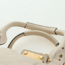 Chloe Paddington Hand Bag Leather Ivory Gold Silver Auth 177043SAV-14