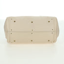 Chloe Paddington Hand Bag Leather Ivory Gold Silver Auth 177043SAV-5