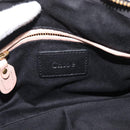 Chloe Paraty Hand Bag Leather 2way Black Gold Auth 177044A-17