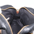 Chloe Paraty Hand Bag Leather 2way Black Gold Auth 177044A-19