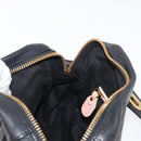 Chloe Paraty Hand Bag Leather 2way Black Gold Auth 177044A-20
