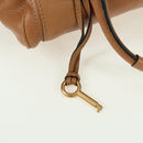 Chloe Paddington Hand Bag Leather Brown Silver gold Auth 177046SAV-16