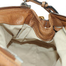 Chloe Paddington Hand Bag Leather Brown Silver gold Auth 177046SAV-22