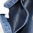Christian Dior Trotter Canvas Chain Shoulder Bag Navy Gold Auth 177047-21