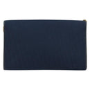 Christian Dior Trotter Canvas Chain Shoulder Bag Navy Gold Auth 177047-3