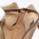 GUCCI GG Supreme Web Sherry Line Bag PVC Beige Gold 32 02 004 Auth 177053-21