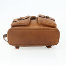 GUCCI Bamboo Backpack Leather Brown Gold 003 58 0016 Auth 177054-5