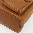 GUCCI Bamboo Backpack Leather Brown Gold 003 58 0016 Auth 177054-10