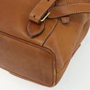 GUCCI Bamboo Backpack Leather Brown Gold 003 58 0016 Auth 177054-16