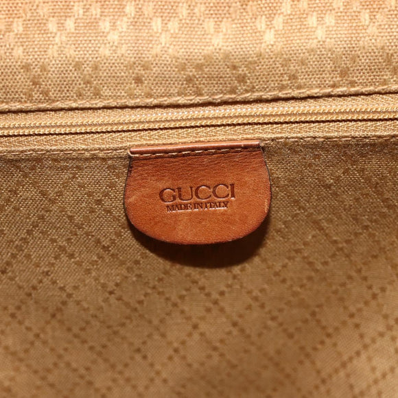 GUCCI Bamboo Backpack Leather Brown Gold 003 58 0016 Auth 177054