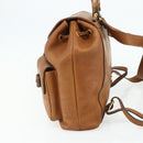GUCCI Bamboo Backpack Leather Brown Gold 003 58 0016 Auth 177054-4