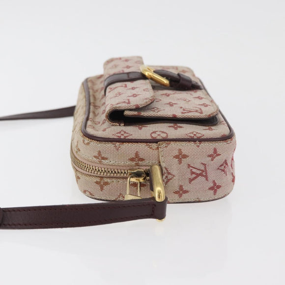 LOUIS VUITTON Monogram Mini Juliet MM Shoulder Bag Red M92219 LV Auth 177057