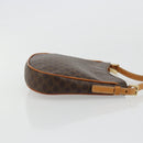 CELINE Macadam Canvas Shoulder Bag PVC Leather Brown Gold Auth 177058A-3
