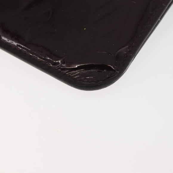 LOUIS VUITTON Vernis Pochette Cles NM Coin Purse Amarante M93557 LV Auth 177068