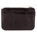 LOUIS VUITTON Vernis Pochette Cles NM Coin Purse Amarante M93557 LV Auth 177068-2