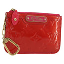 LOUIS VUITTON Vernis Pochette Cles NM Coin Purse Rose Pop M93637 LV Auth 177069-1