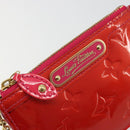 LOUIS VUITTON Vernis Pochette Cles NM Coin Purse Rose Pop M93637 LV Auth 177069-17