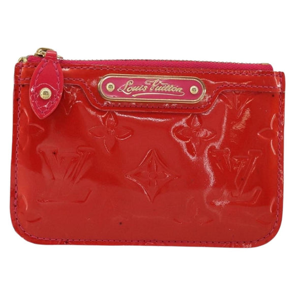LOUIS VUITTON Vernis Pochette Cles NM Coin Purse Rose Pop M93637 LV Auth 177069
