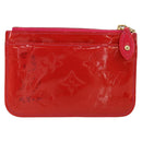 LOUIS VUITTON Vernis Pochette Cles NM Coin Purse Rose Pop M93637 LV Auth 177069-2