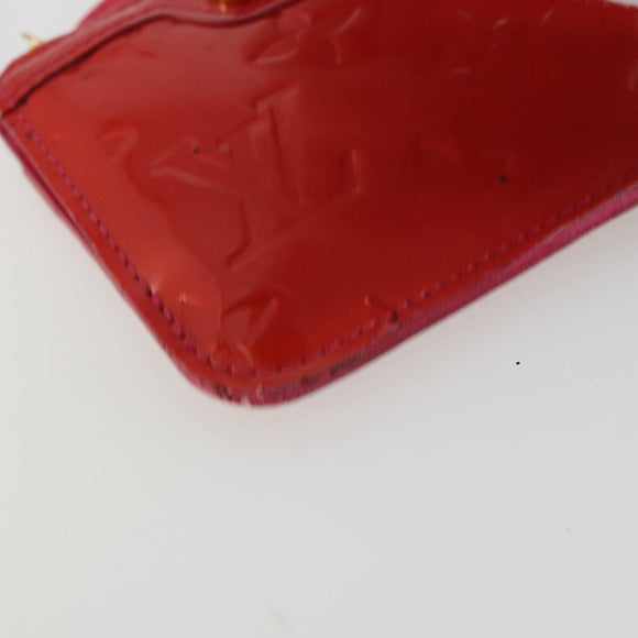 LOUIS VUITTON Vernis Pochette Cles NM Coin Purse Rose Pop M93637 LV Auth 177069