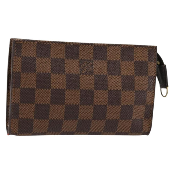 LOUIS VUITTON Damier Ebene Marais Pouch LV Auth 177071