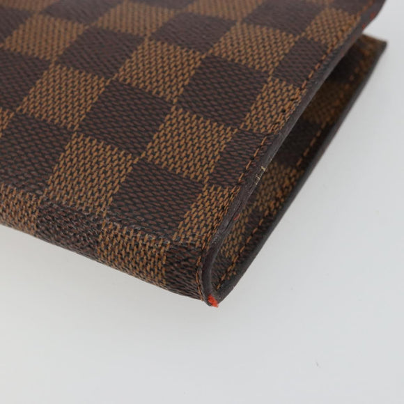 LOUIS VUITTON Damier Ebene Marais Pouch LV Auth 177071