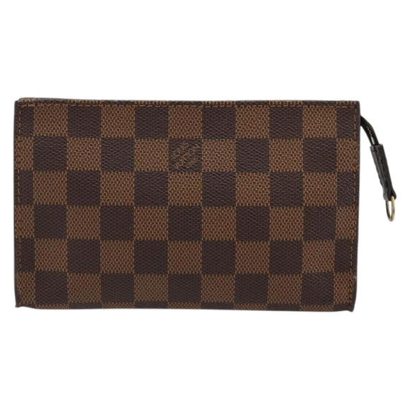 LOUIS VUITTON Damier Ebene Marais Pouch LV Auth 177071