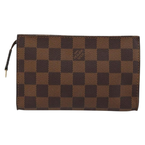 LOUIS VUITTON Damier Ebene Marais Pouch LV Auth 177071