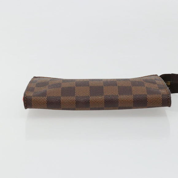 LOUIS VUITTON Damier Ebene Marais Pouch LV Auth 177071