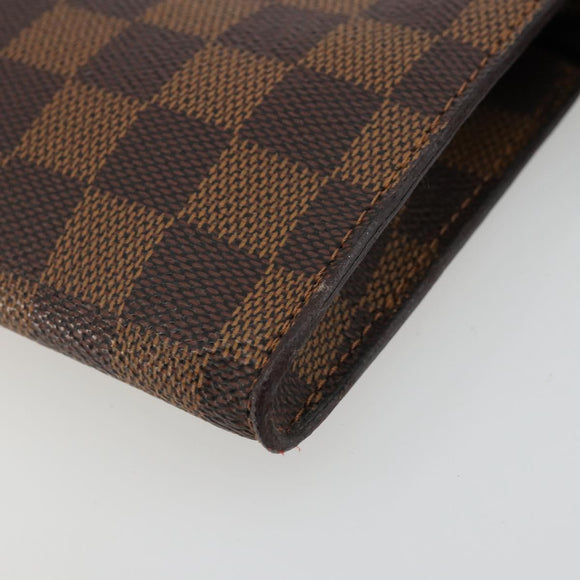 LOUIS VUITTON Damier Ebene Marais Pouch LV Auth 177071