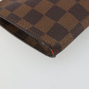 LOUIS VUITTON Damier Ebene Marais Pouch LV Auth 177071-14