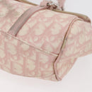 Christian Dior Trotter Canvas Chain Romantic Bag PVC Pink Silver Auth 177076-14