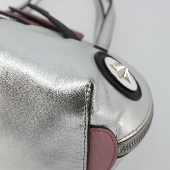 GUCCI Kinder Handtasche Leder Silber Original 177083A