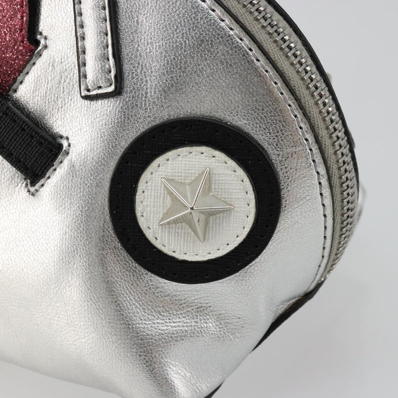 GUCCI Kinder Handtasche Leder Silber Original 177083A