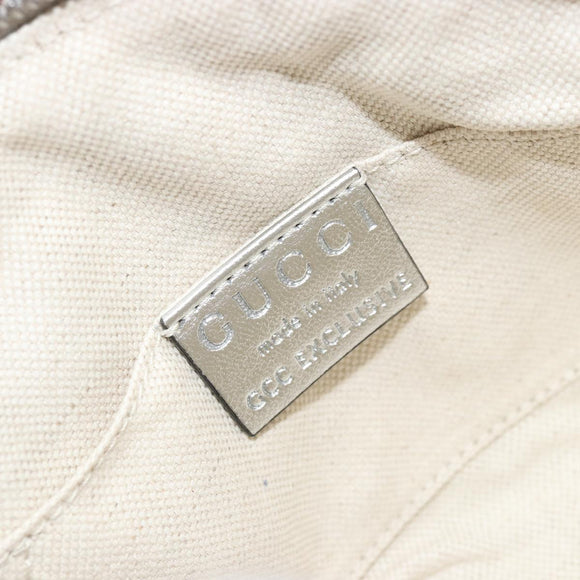 GUCCI Kinder Handtasche Leder Silber Original 177083A