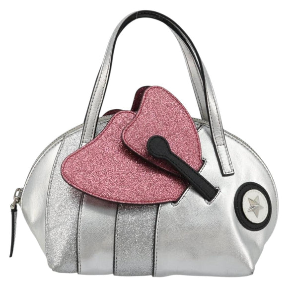 GUCCI Kinder Handtasche Leder Silber Original 177083A
