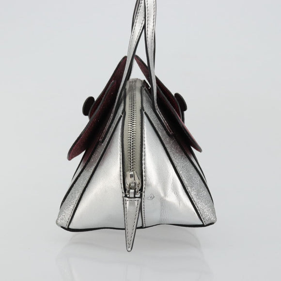 GUCCI Kinder Handtasche Leder Silber Original 177083A