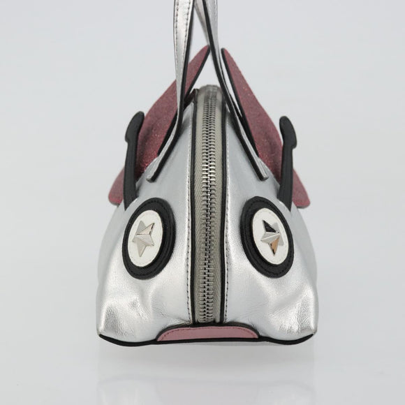 GUCCI Kinder Handtasche Leder Silber Original 177083A