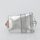 GUCCI Kinder Handtasche Leder Silber Original 177083A-5