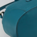 GUCCI Diamante Shoulder Bag Leather Blue Silver 354229 Auth 177084A-14
