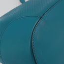 GUCCI Diamante Shoulder Bag Leather Blue Silver 354229 Auth 177084A-16
